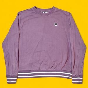 Fila Lavender Crewneck Sweatshirt Men’s Medium Retro Logo Pullover
